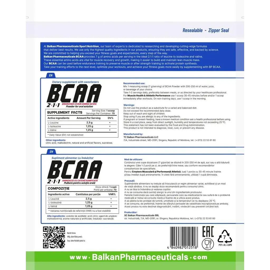 BCAA 2:1:1 BP