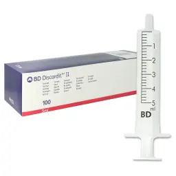 BD syringe with needle pack