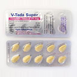 Cialis V-Tada Super 20 mg - Tadalafil - Vipro Life Science