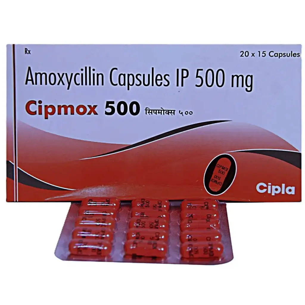 Cipmox amoxicillin 250 mg 500 mg capsules bacterial infection treatment pack