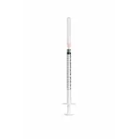 Syringe with needle 1 ml, 2 ml, 5 ml