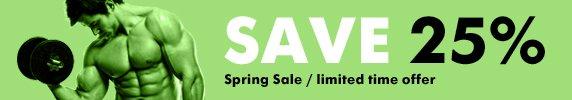 spring sales 25%